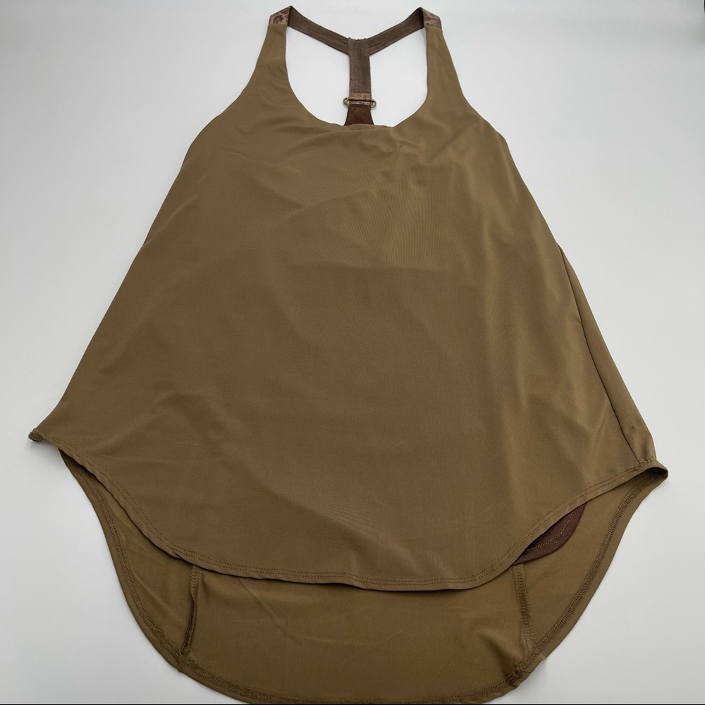 Ovi Women’s Tan Brown Tank Top With Back Detail